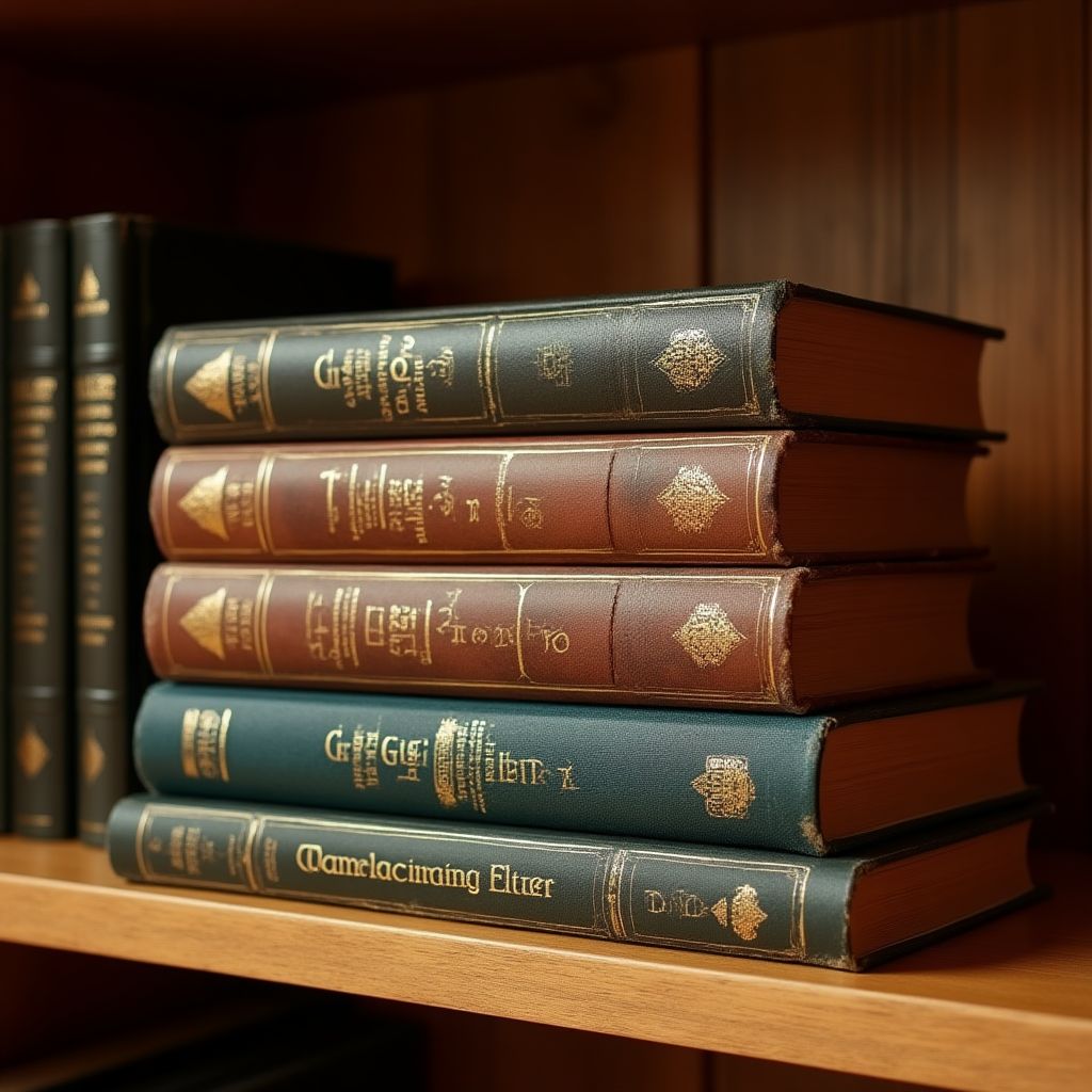 Una pila de libros sobre finanzas e inversión.