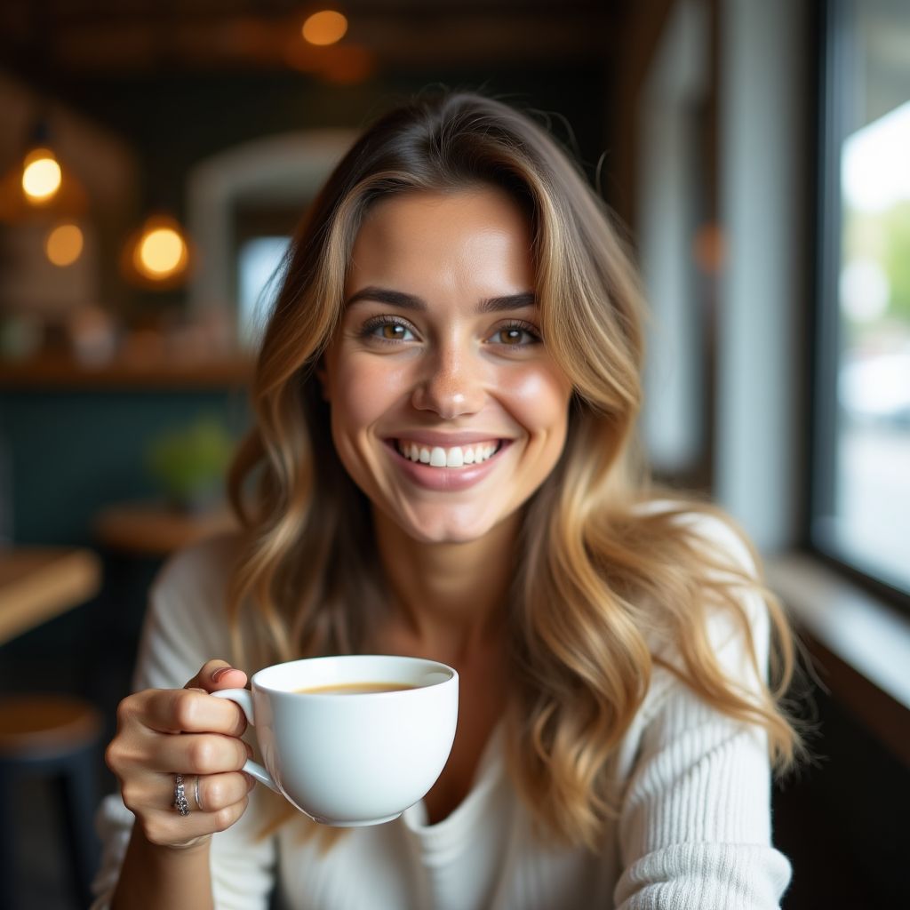 Foto de Sofía Mendoza, una clienta satisfecha.